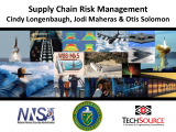 (SCRM) Weapons Supply Chain Risk Management