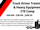 Truck Driving & Heavy Equipment CTE Camp