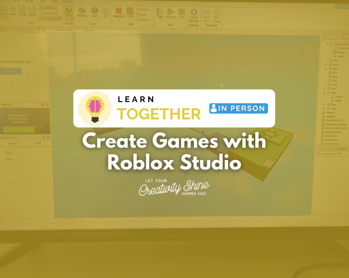 In Person Create Games With Roblox Studio The Digital Arts Experience - https www roblox studio