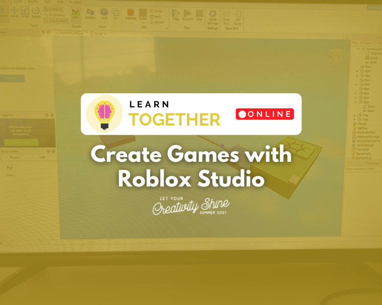 Online Create Games With Roblox Studio The Digital Arts Experience - roblox studio login online