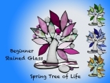 EW-06-15/16-Beginner Stained glass creations: Spring Tree of Life 