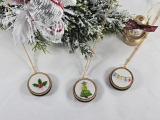 Festive Stitches: Holiday Embroidery Pendant