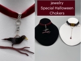 EW-10-12,13  Special Crow Festival Jewelry Choker