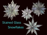 EW-11/9,10: beginner Stained Glass Snowflakes
