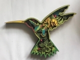 Layered Wood Art - Hummingbird