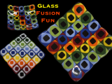 EW-06-07 Glass Fusion: Tic tac Toe Color Game 