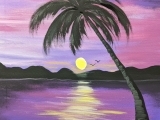 Brews & Brushes - Tropical Sunset