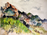 Watercolor with Mixed Media - Intermediate Level - ONLINE CLASS