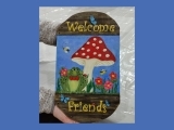 Welcome Friends Sign Spring 2022