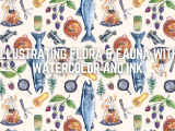 Illustrating Flora & Fauna with Watercolor and Ink