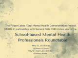 School-based Mental Health Professionals Roundtable