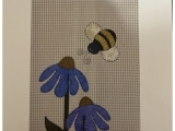 Bee And Flower Tea Towel