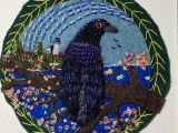 Felted Patch - Crow