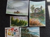 Acadian Arts Watercolor Painting Retreat at Harbor View House, Prospect Harbor, Maine W24