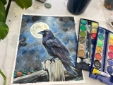 Fall Watercolor: Corvids and Color! F22