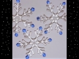 EW-11/08 Glass Fusing snowflakes
