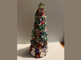 Christmas Decorated Styrofoam Cone