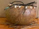 Gourd Basket with Pine Rim