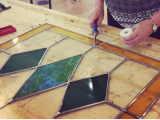 Stained Glass: Beginner Copper Foil/Intermediate & Advanced Lead Window (2-day)