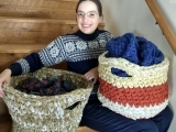 Crochet a Basket with Bedsheets: Live Online
