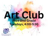 PreK-2nd Grade Art Club - Dec