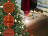 Laser Engraving Christmas Ornaments