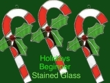 EW-11/16,17 Holidays beginners  3D stained glass creation:  Candy Cane