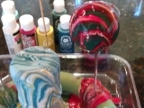 Paint Pouring on Glass, Canvas and Other Items