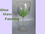 EW-08-14 Enamel Wine Glass Painting